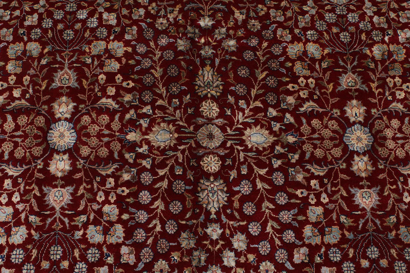 9x12 Burgundy and Black Turkish Anatolia Rug