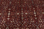9x12 Burgundy and Black Turkish Anatolia Rug