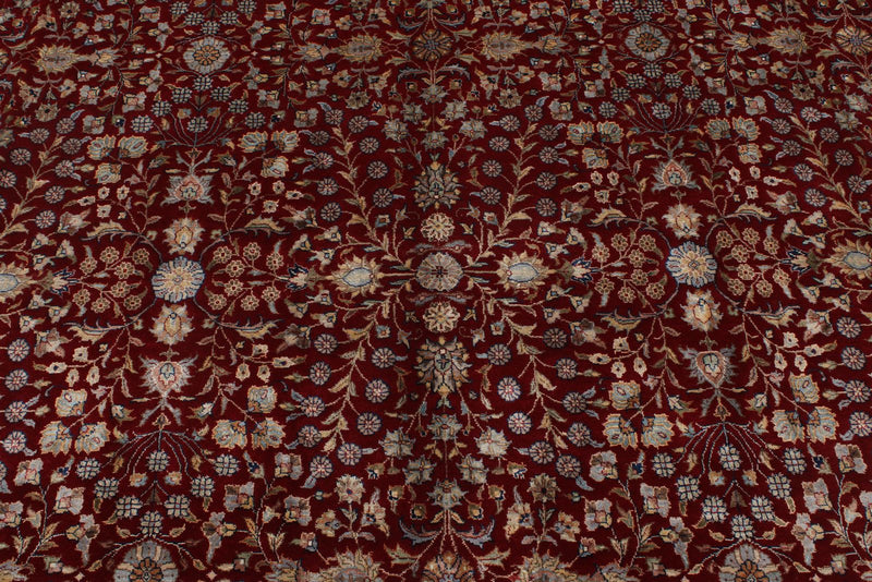9x12 Burgundy and Black Turkish Anatolia Rug