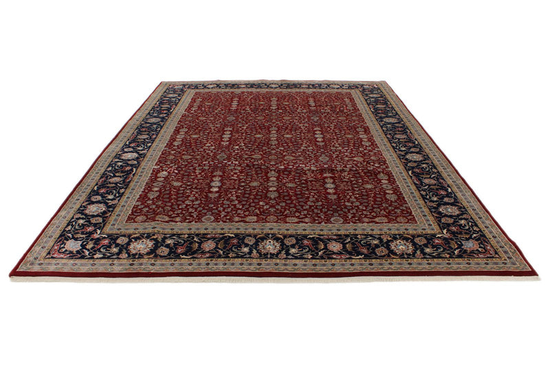 9x12 Burgundy and Black Turkish Anatolia Rug