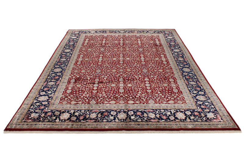 9x12 Burgundy and Black Turkish Anatolia Rug