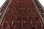 9x12 Burgundy and Black Turkish Anatolia Rug