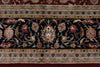 9x12 Burgundy and Black Turkish Anatolia Rug