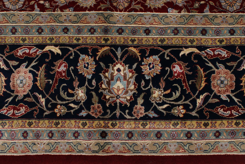 9x12 Burgundy and Black Turkish Anatolia Rug