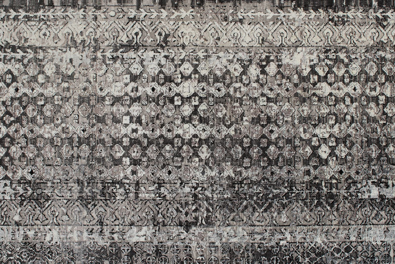 10x13 Gray and Black Turkish Antep Rug