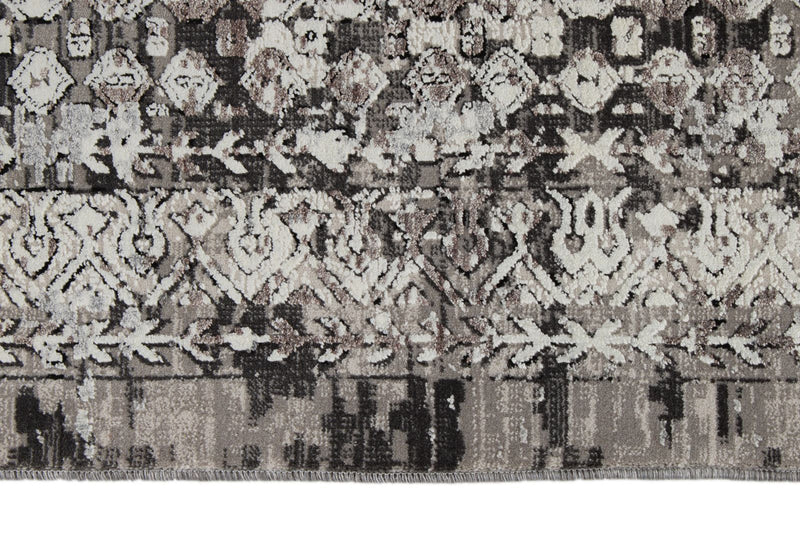 10x13 Gray and Black Turkish Antep Rug