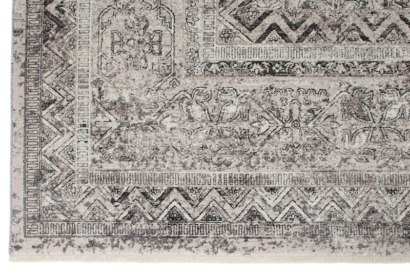 10x13 Gray and Black Turkish Antep Rug