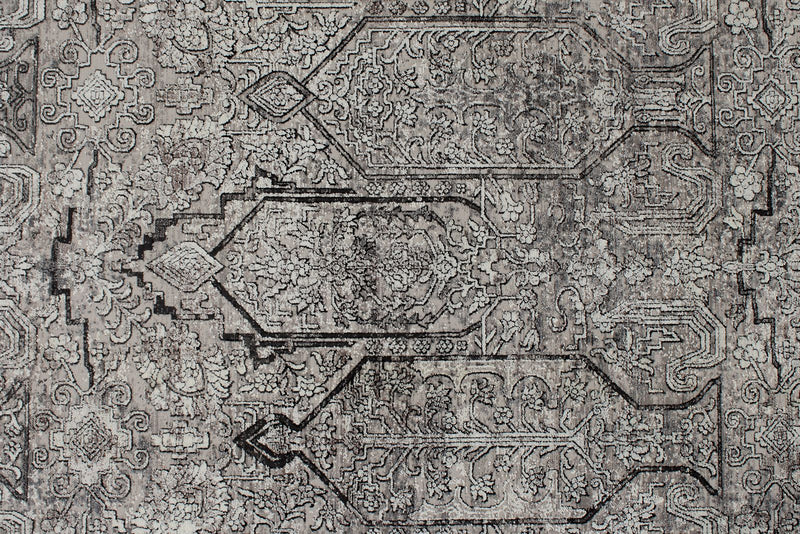 10x13 Gray and Black Turkish Antep Rug