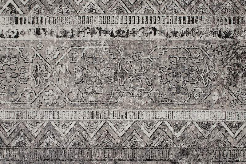 10x13 Gray and Black Turkish Antep Rug