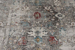 10x13 Gray and Multicolor Turkish Antep Rug