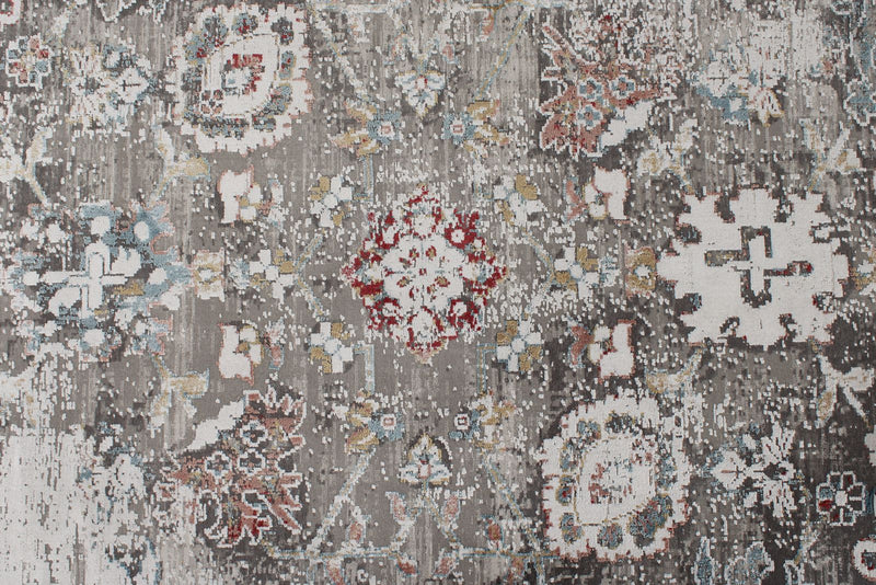 10x13 Beige and Multicolor Turkish Antep Rug