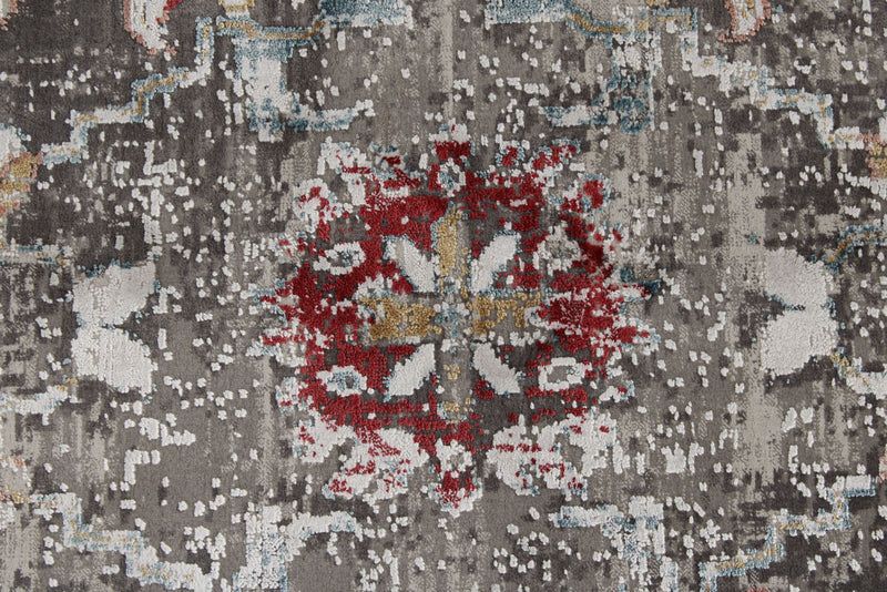 10x13 Beige and Multicolor Turkish Antep Rug