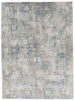 10x13 Beige and Multicolor Turkish Antep Rug