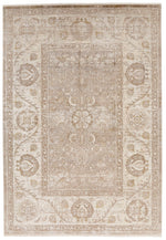 9x13 Beige and Light Brown Turkish Antep Rug