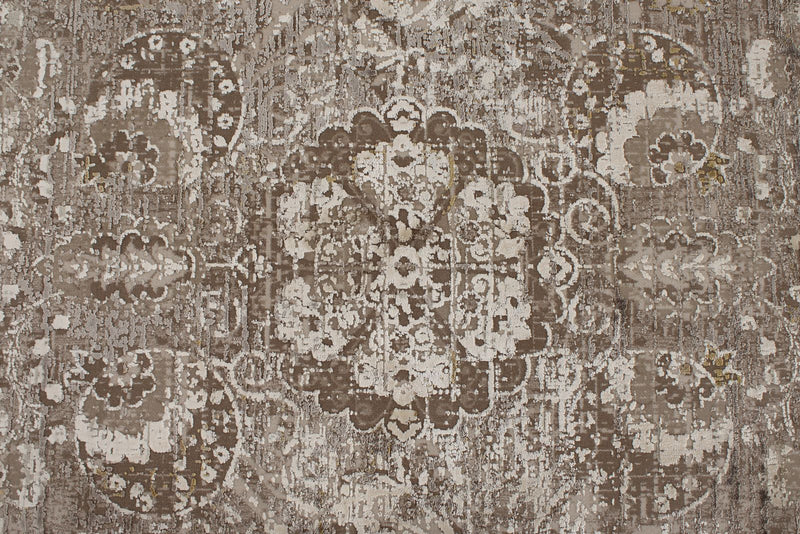 9x13 Beige and Light Brown Turkish Antep Rug