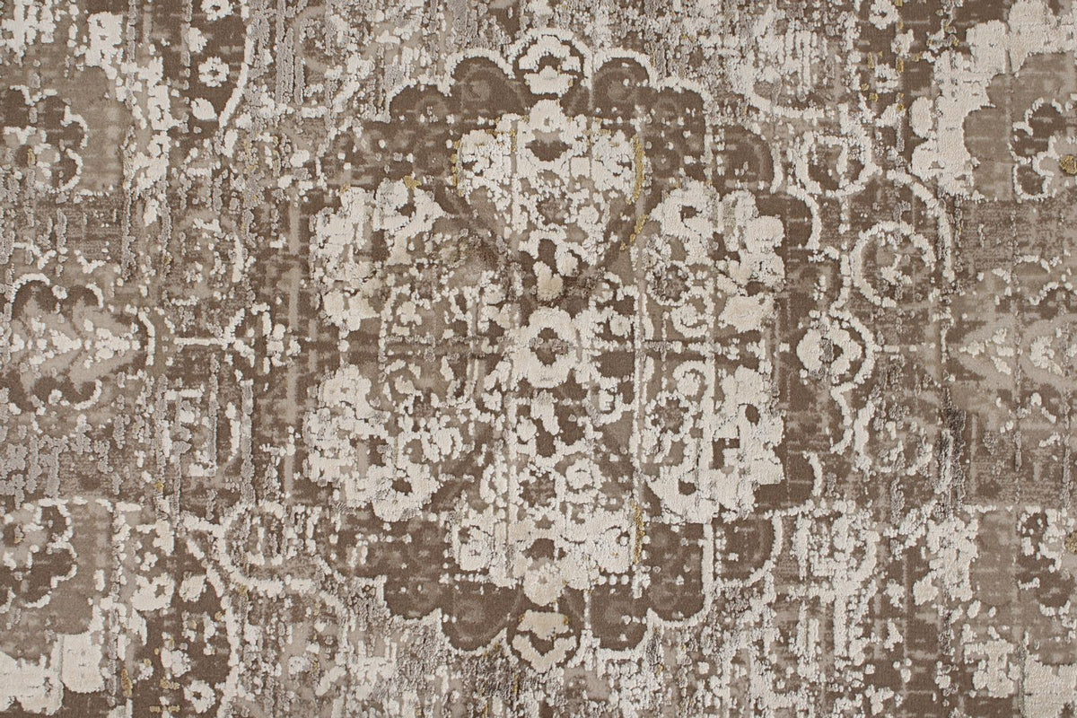 9x13 Beige and Light Brown Turkish Antep Rug