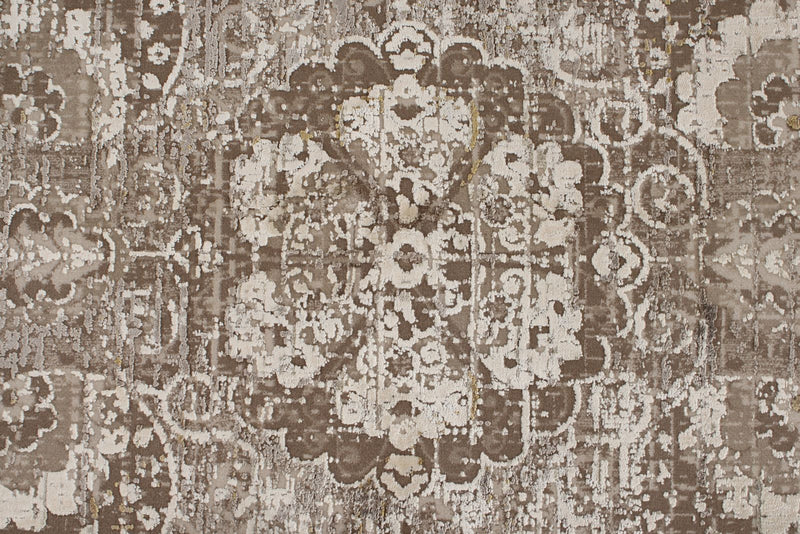 9x13 Beige and Light Brown Turkish Antep Rug