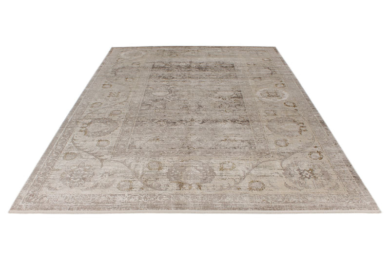 9x13 Beige and Light Brown Turkish Antep Rug