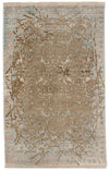 2x3 Brown and Multicolor Turkish Antep Rug