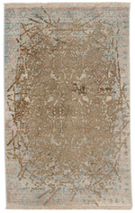 2x3 Brown and Multicolor Turkish Antep Rug