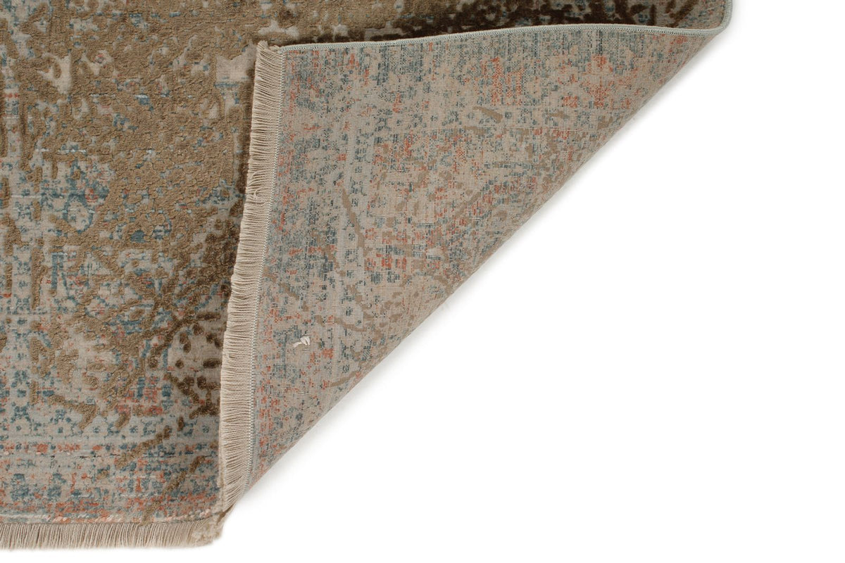 2x3 Brown and Multicolor Turkish Antep Rug