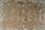2x3 Brown and Multicolor Turkish Antep Rug