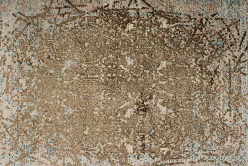 2x3 Brown and Multicolor Turkish Antep Rug