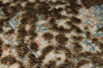 2x3 Brown and Multicolor Turkish Antep Rug
