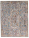 10x13 Gray and Multicolor Turkish Antep Rug