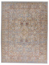 10x13 Gray and Multicolor Turkish Antep Rug