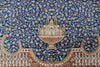 10x13 Blue and Multicolor Turkish Antep Rug