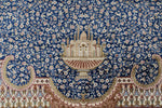 10x13 Blue and Multicolor Turkish Antep Rug