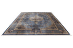 10x13 Blue and Multicolor Turkish Antep Rug