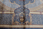 10x13 Blue and Multicolor Turkish Antep Rug