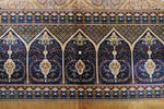 10x13 Gold and Navy Turkish Antep Rug