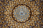 10x13 Gold and Navy Turkish Antep Rug