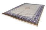 10x13 Gold and Navy Turkish Antep Rug