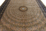 10x13 Gold and Navy Turkish Antep Rug