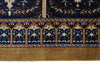 10x13 Gold and Navy Turkish Antep Rug