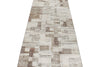 3x12 Off White and Light Brown Turkish Antep Runner