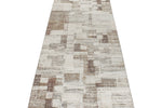 3x12 Off White and Light Brown Turkish Antep Runner