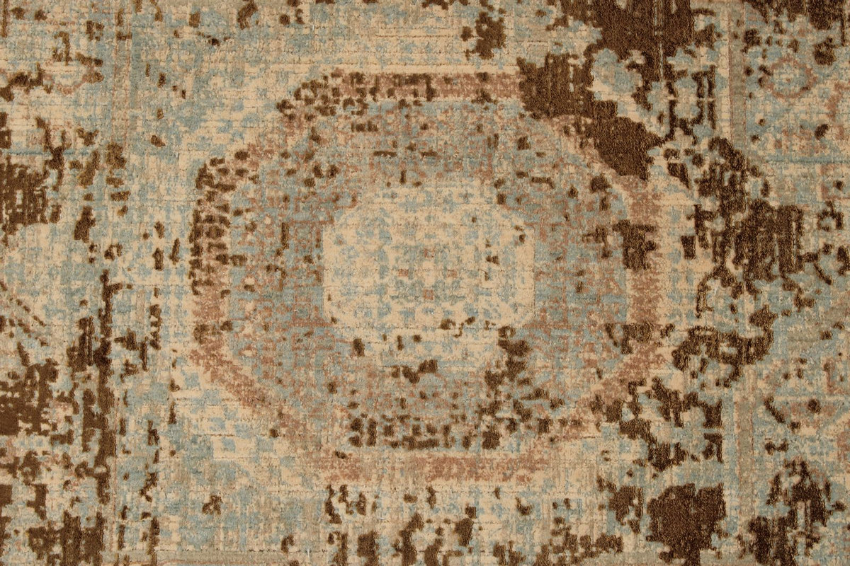 3x13 Gold and Multicolor Turkish Antep Runner