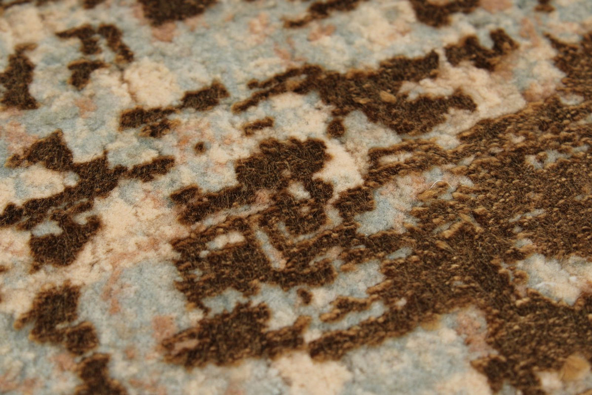 3x13 Gold and Multicolor Turkish Antep Runner