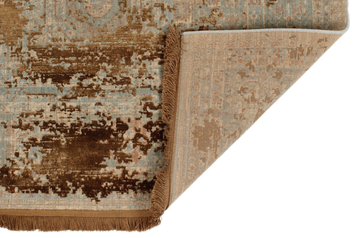 3x13 Gold and Multicolor Turkish Antep Runner