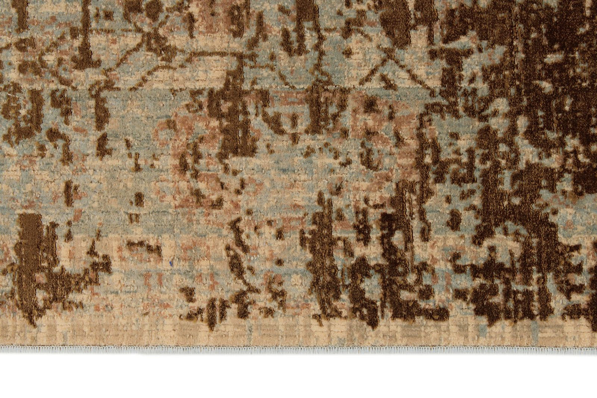 3x13 Gold and Multicolor Turkish Antep Runner