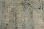 3x13 Blue and Off White Turkish Antep Runner