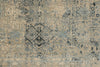 3x13 Blue and Off White Turkish Antep Runner