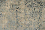 3x13 Blue and Off White Turkish Antep Runner