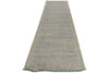 3x13 Blue and Off White Turkish Antep Runner