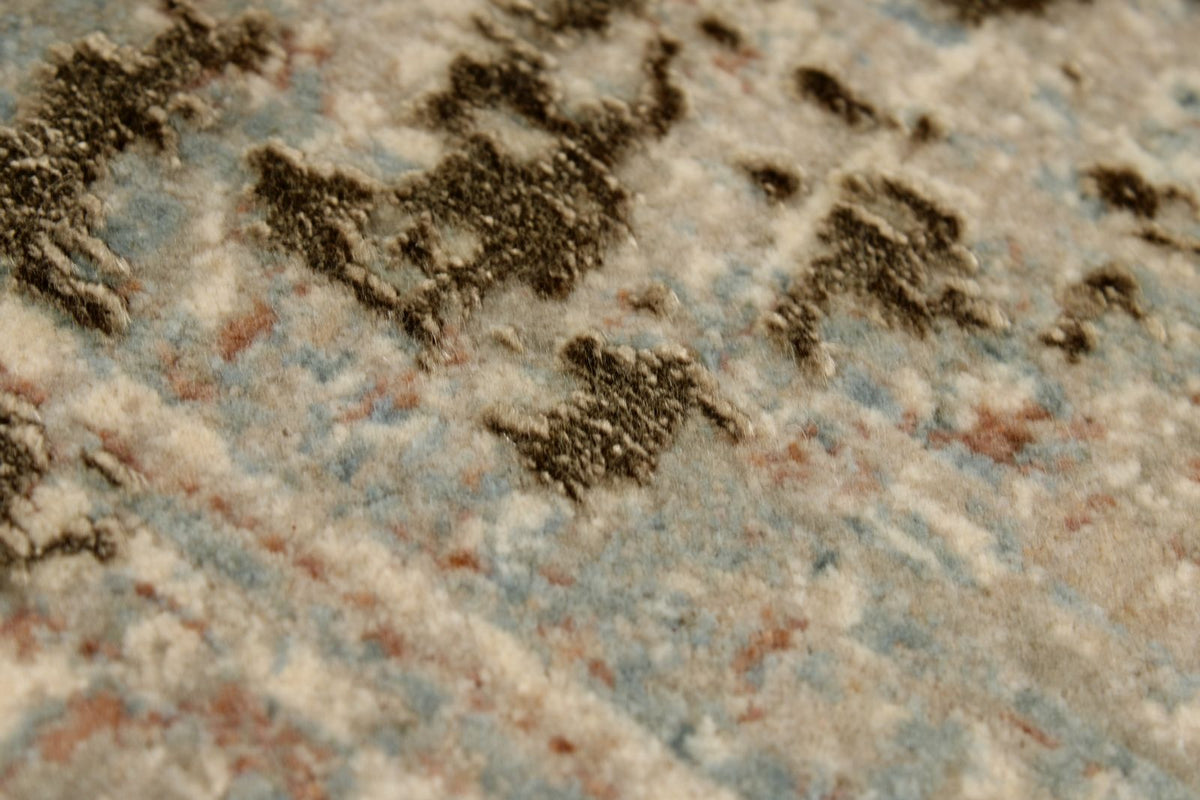 3x13 Gold and Multicolor Turkish Antep Runner